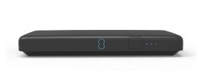 image of set-top-box. Remove protection sleeve before setting up