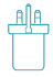Power supply. Small box with 3-PIN UK plug