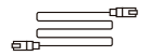 Cable with identical rectangle ethernet connector at each end