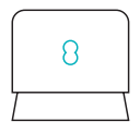 Image of the WiFi Extender device. Remove protection sleeve before setting up